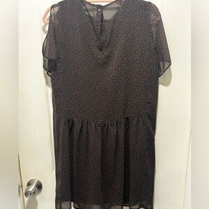 Zara dress with stars. Size M. Open sleeve